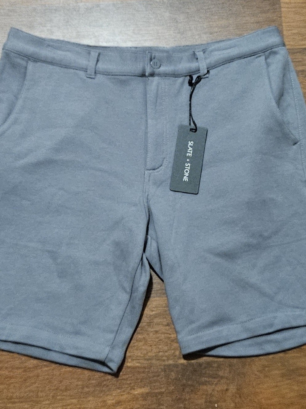 NWT SLATE & STONE mens shorts SIZE 33x7  COLOR GREY CLD
